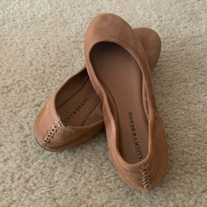 Lucky Brand Emmie cognac ballet flat size 7.5